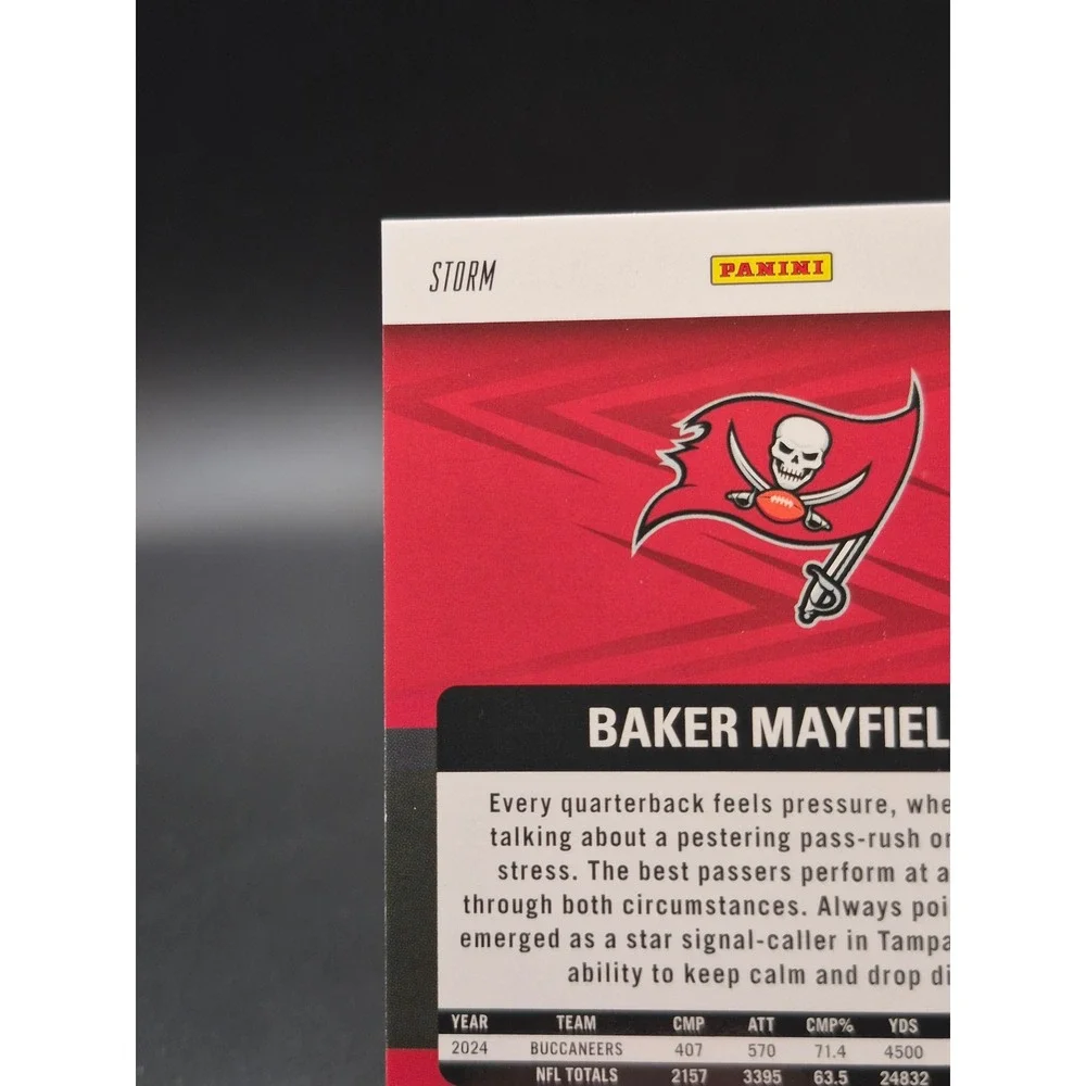 2025 Panini Revolution Baker Mayfield #87 Purple Storm /549 Buccaneers